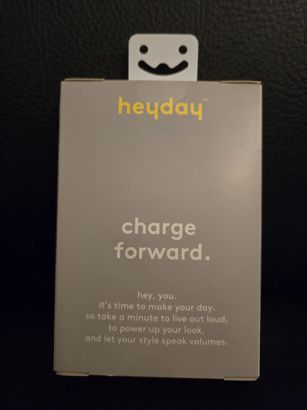 Heyday Black and Silver Lightning to USB-A 4 ft Charging Cable